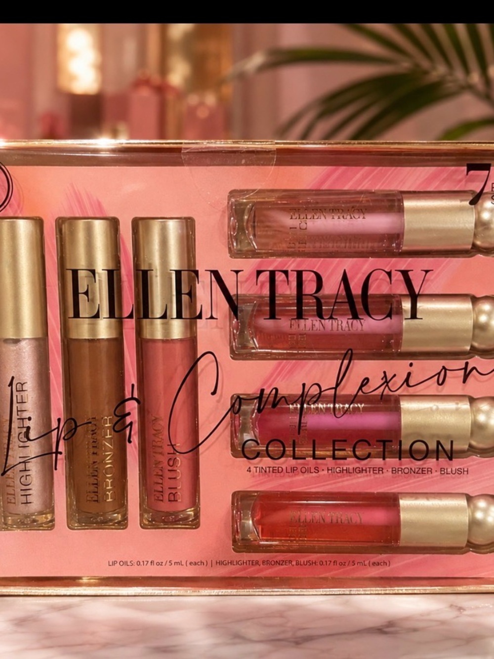 Ellen Tracy Lip & Complexion Set - Pink and Rose Tones